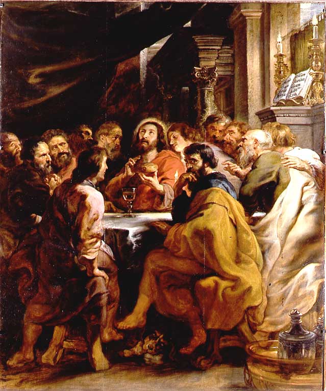 Il Cenacolo, ultima cena (dipinto, opera isolata) di Rubens Pieter Paul (e aiuti) (sec. XVII)