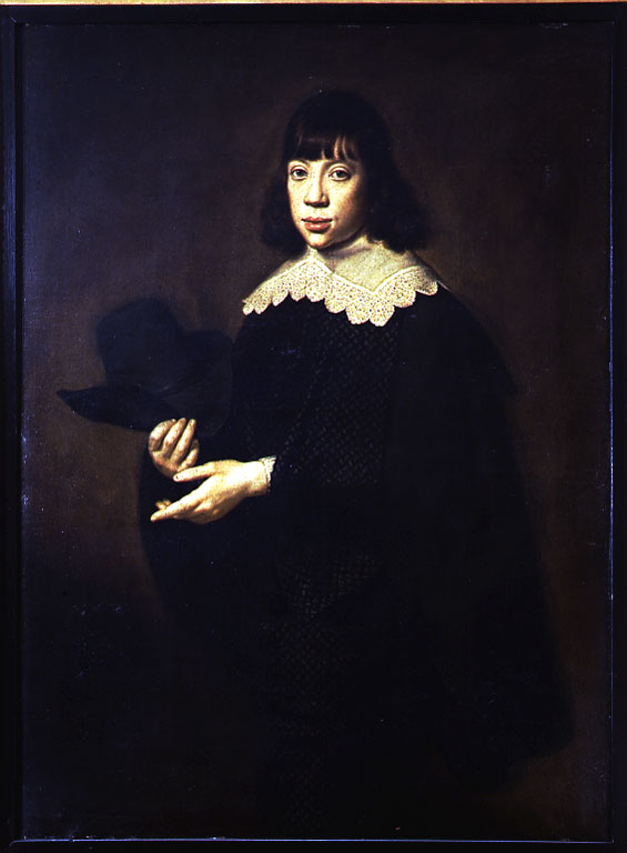 Ritratto di giovine di sedici anni, ritratto di giovinetto (dipinto, opera isolata) di Santvoort Dirck Dircksz (sec. XVII)