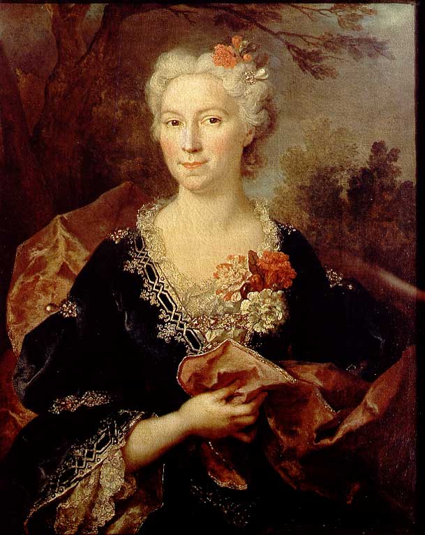 Ritratto di dama, ritratto di donna (dipinto, opera isolata) di De Largillière Nicolas (e aiuti) - bottega di Largillière (sec. XVIII)