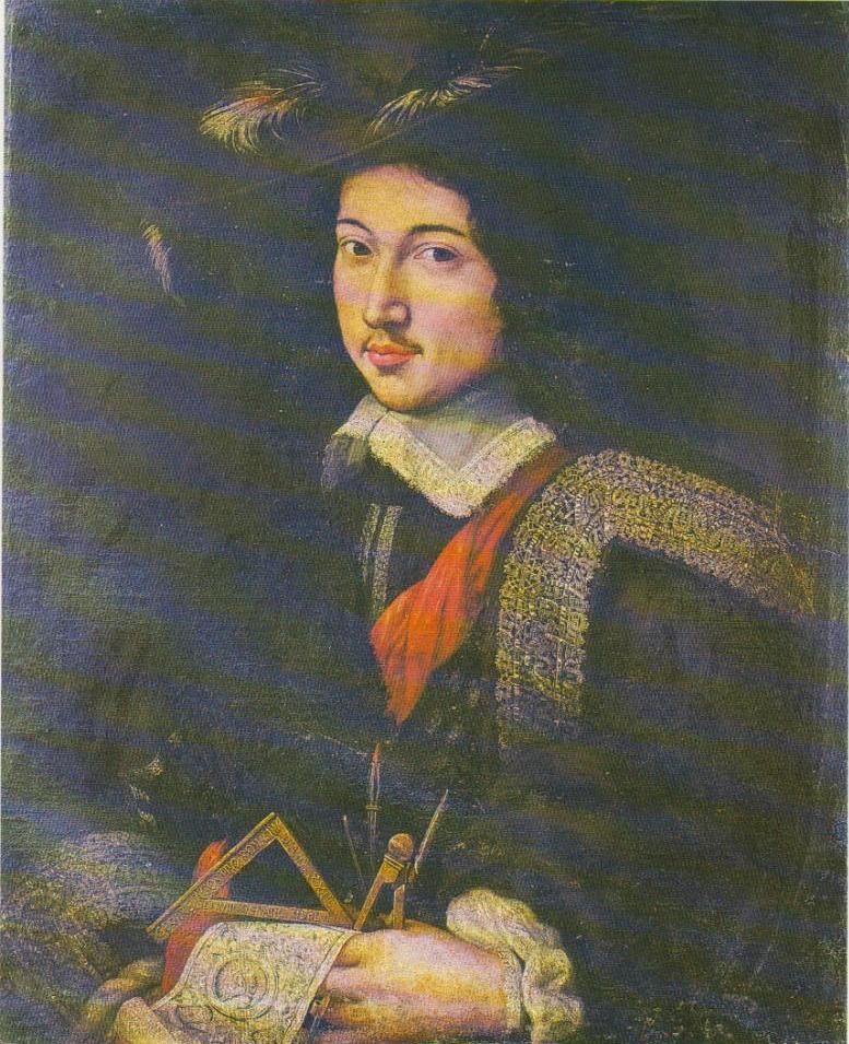 Autoritratto, ritratto d'uomo (dipinto, opera isolata) di Bonacina Cesare Agostino (sec. XVII)