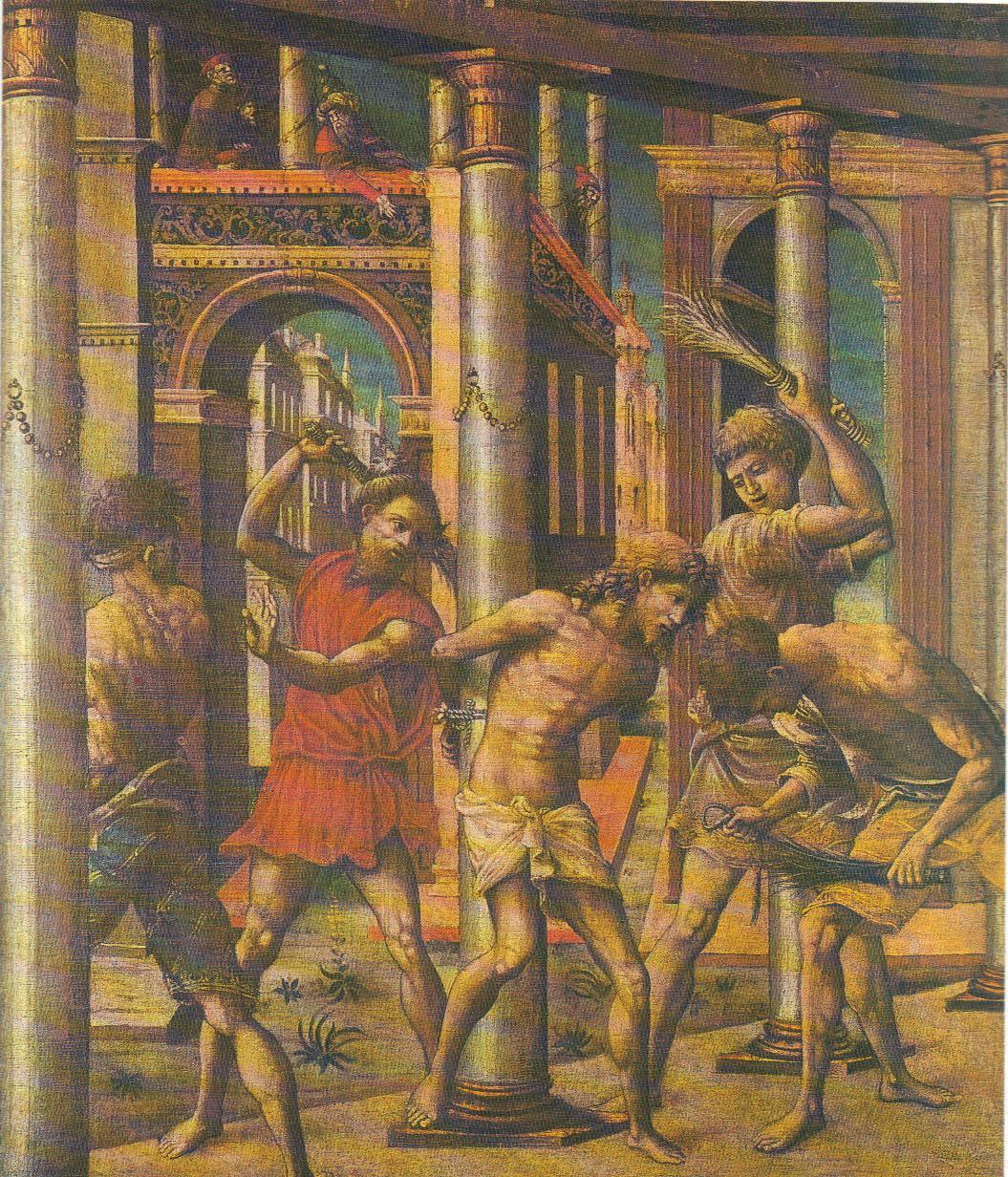 Flagellazione, Flagellazione di Cristo (dipinto, opera isolata) - ambito mantovano (sec. XVI)