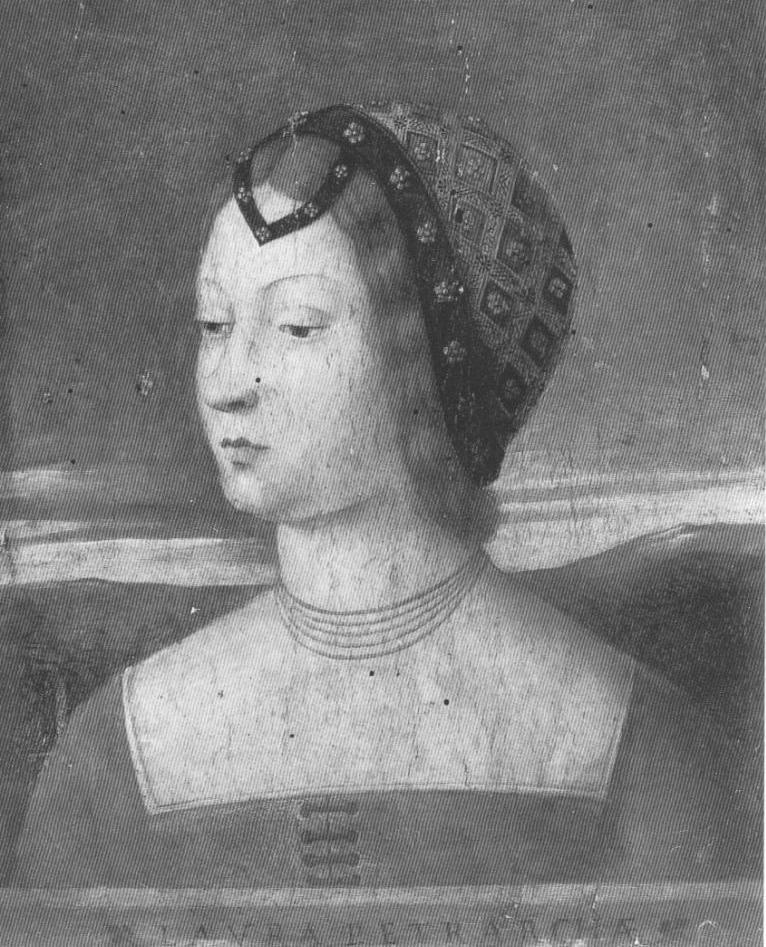 Ritratto di Laura del Petrarca, ritratto di Laura del Petrarca (dipinto, opera isolata) - ambito veneto (fine/inizio secc. XV/ XVI)
