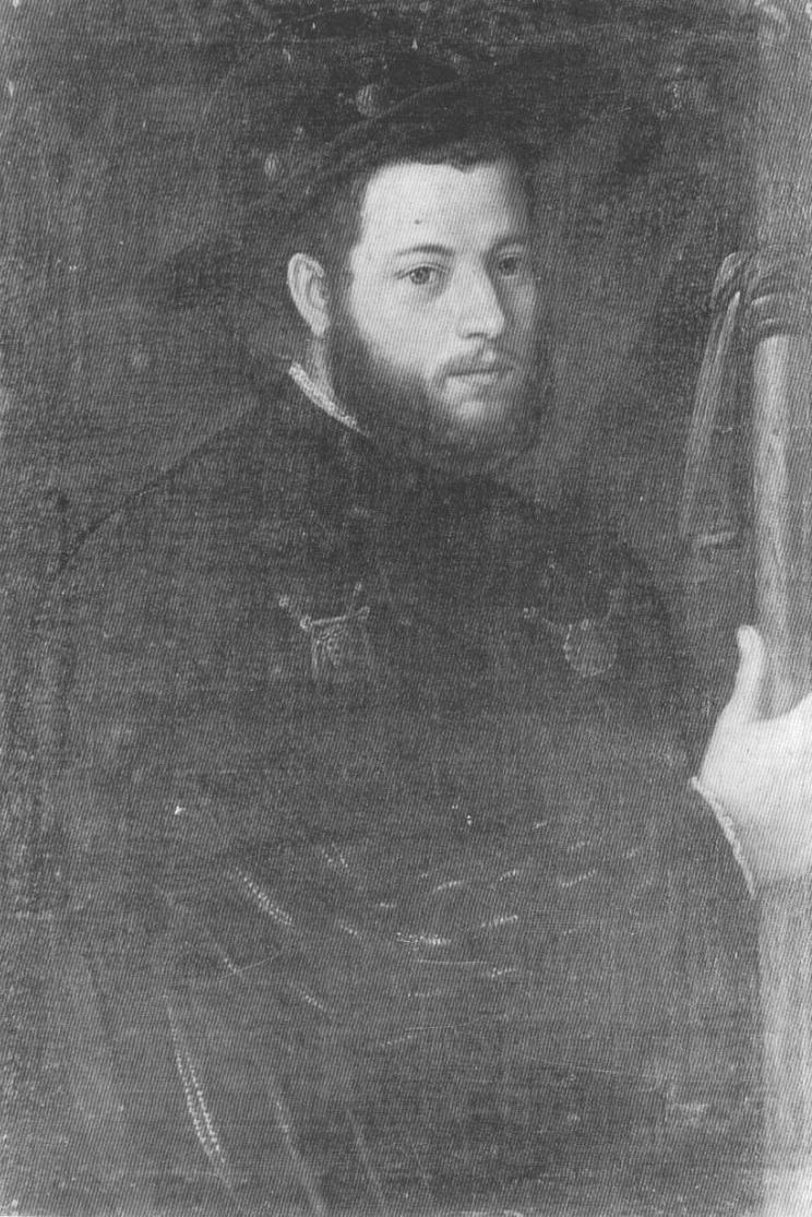 Ritratto di Pietro Strozzi come pellegrino, ritratto d'uomo (dipinto, opera isolata) - ambito veneto (sec. XVI)