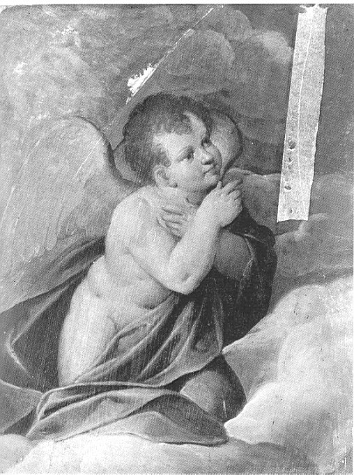 Angelo adorante, angelo adorante (dipinto, frammento) di Procaccini Camillo (scuola) (sec. XVII)