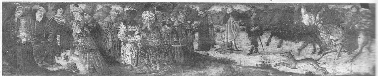 Adorazione dei Magi, adorazione dei Re Magi (dipinto, opera isolata) - ambito italiano (prima metà sec. XV)