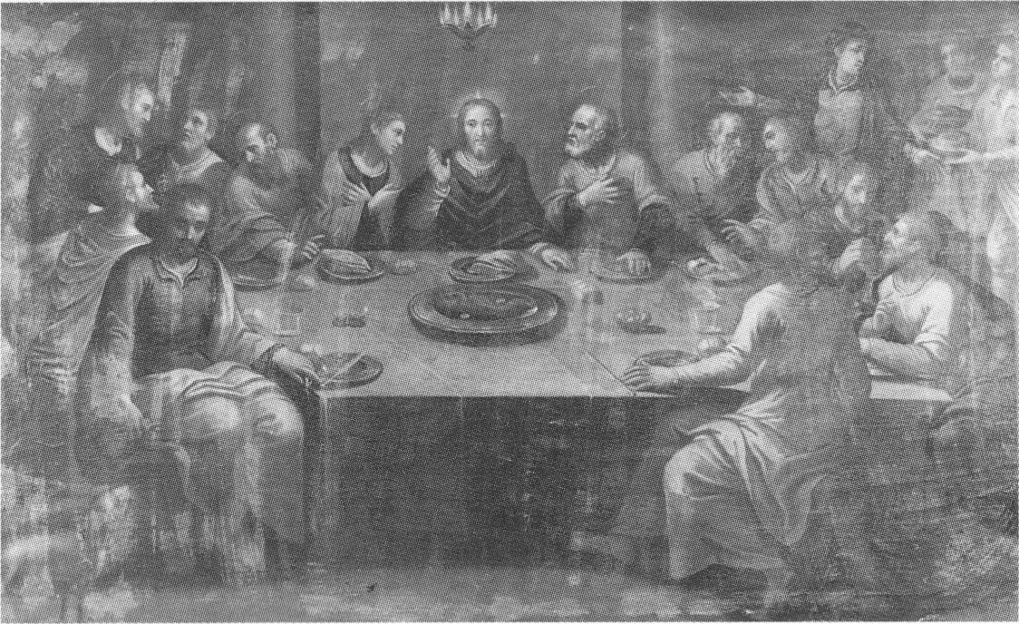 Ultima cena, ultima cena (dipinto, opera isolata) - ambito italiano (sec. XVI)