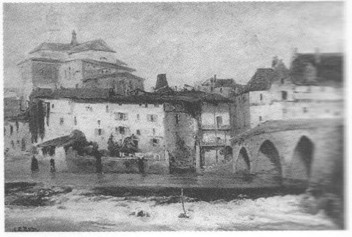 Veduta di Périgueux, veduta di Perigueux (dipinto, opera isolata) - ambito olandese (?) (sec. XIX)