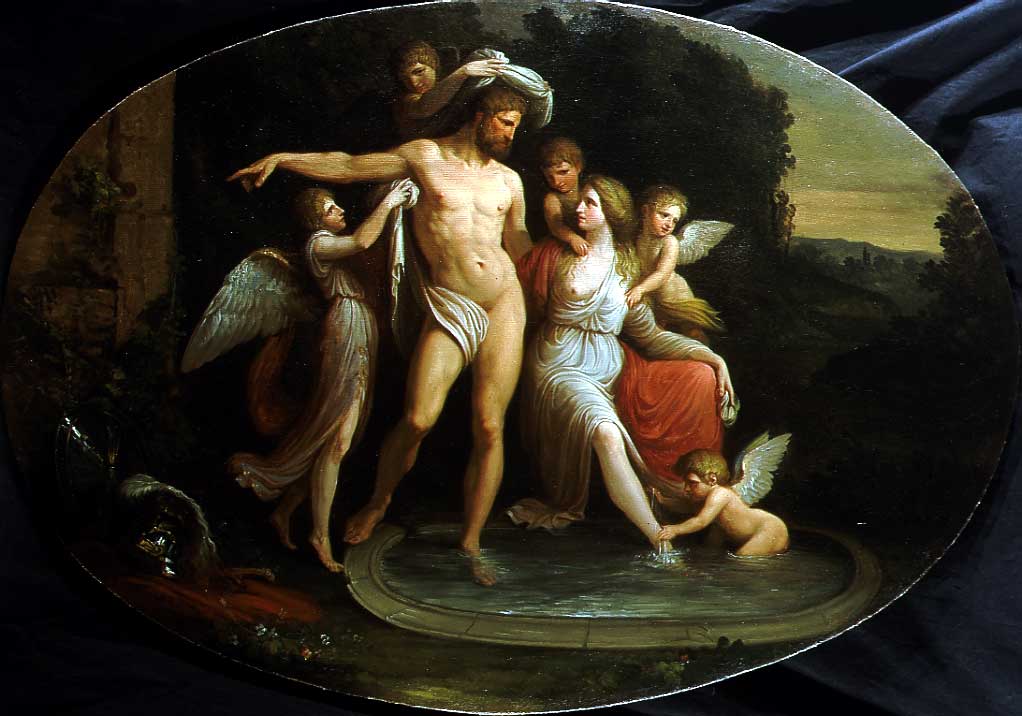 Gli svaghi di Venere e Marte, bagno di Venere e Marte (dipinto, serie) di Appiani Andrea (sec. XVIII)