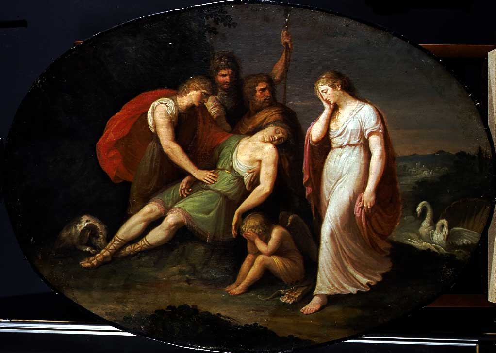 La morte di Adone, Venere piange la morte di Adone (dipinto, opera isolata) di Appiani Andrea (sec. XVIII)