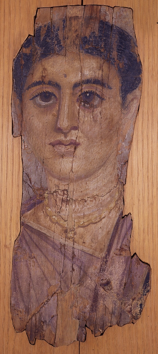 figura femminile (dipinto, opera isolata) - manifattura dell'Egitto romano (sec. II)