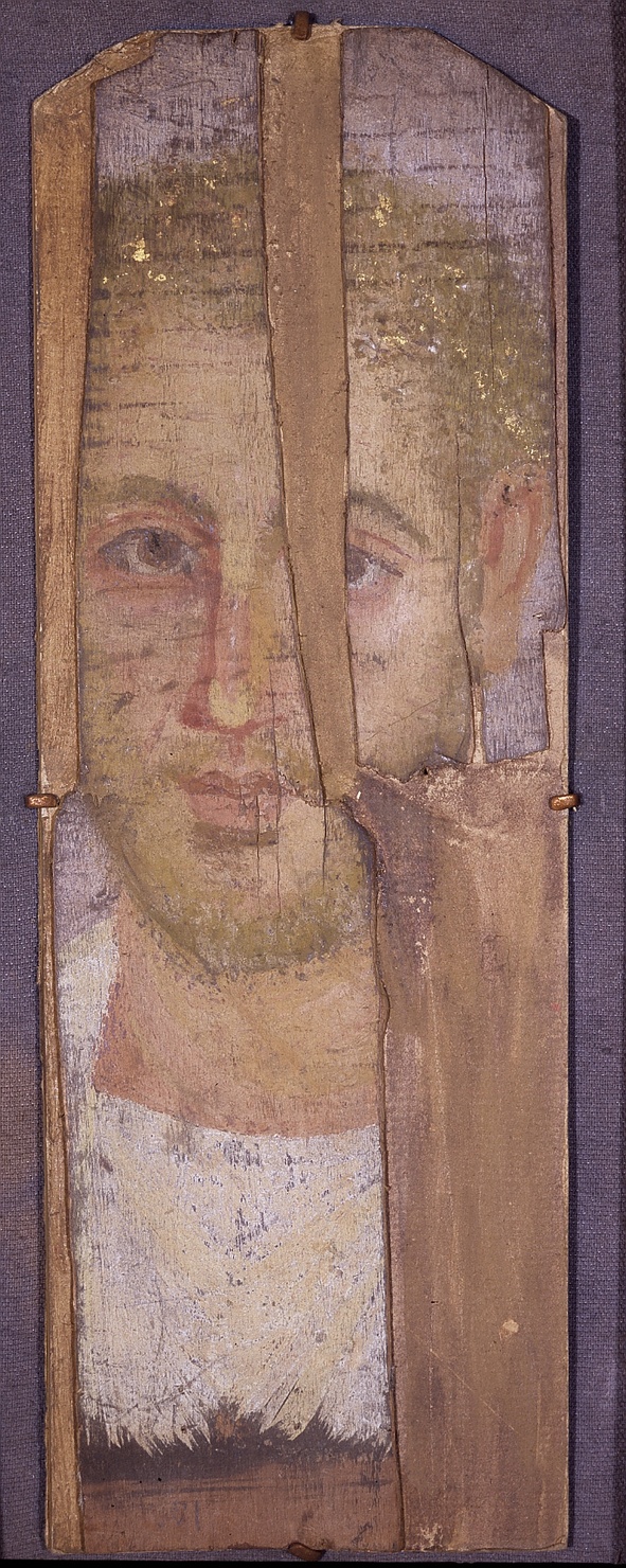 figura maschile (dipinto, opera isolata) - manifattura dell'Egitto romano (sec. II)