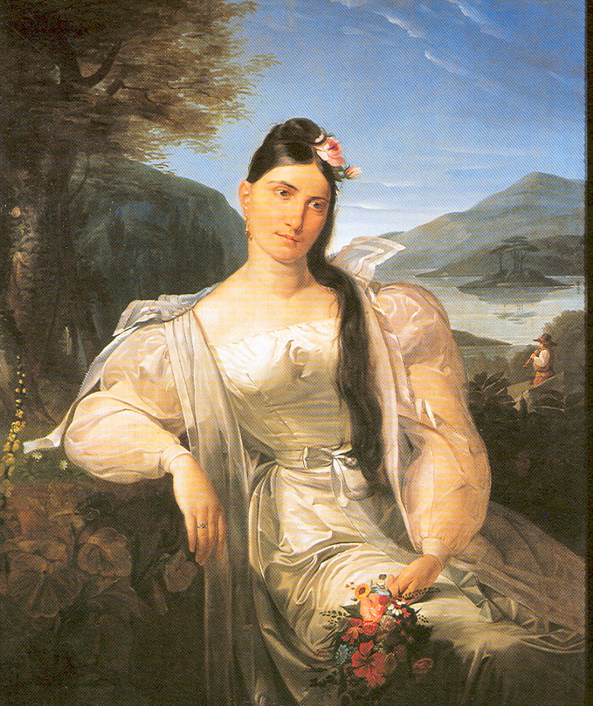 Ritratto di Giuditta Pasta come Nina pazza per amore, ritratto di Giuditta Pasta (dipinto) di Molteni Giuseppe (sec. XIX)
