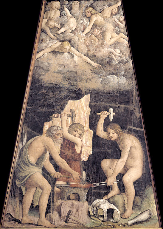 Scene mitologiche (dipinto, ciclo) di Luini Bernardino (sec. XVI)