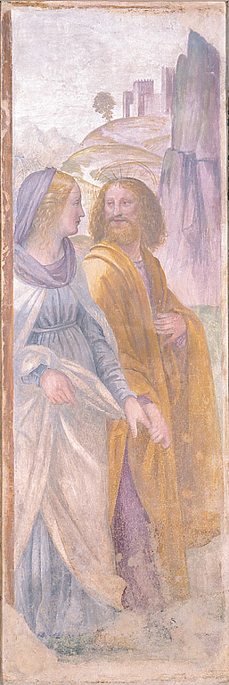San Giuseppe e Maria Vergine dopo le nozze, San Giuseppe e Maria Vergine dopo le nozze (dipinto, ciclo) di Luini Bernardino (primo quarto sec. XVI)