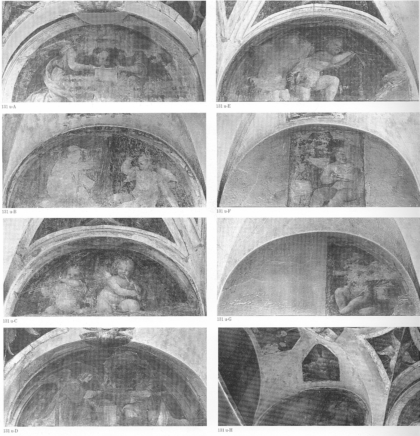 Due putti musicanti, angeli musicanti (dipinto, ciclo) di Luini Bernardino (primo quarto sec. XVI)