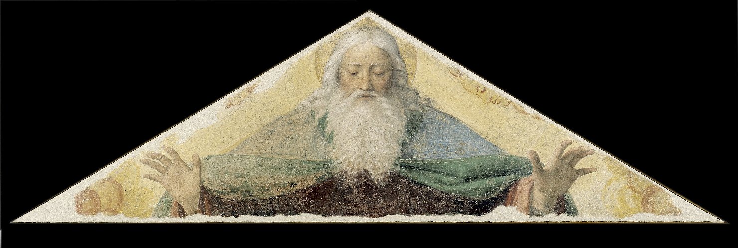 Il Padre Eterno benedicente, Dio Padre benedicente (dipinto) di Luini Bernardino (primo quarto sec. XVI)