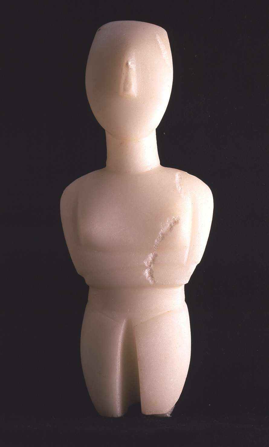 Idolo femminile (statuetta, opera isolata) - manifattura delle Isole Cicladi (secc. XXV a.C./ XXII a.C)