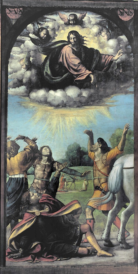 Conversione di San Paolo, conversione di San Paolo (dipinto) di Luini Bernardino (primo quarto sec. XVI)