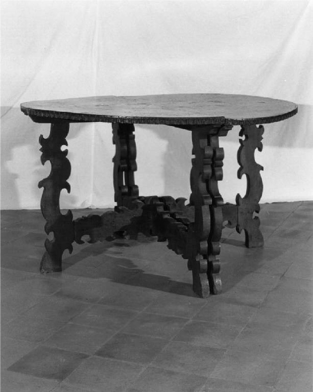 tavolo, opera isolata - manifattura lombarda (fine/inizio secc. XVII/ XVIII)