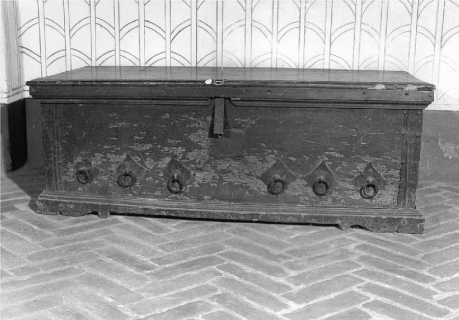 cassa da viaggio, opera isolata - manifattura toscana (sec. XVI)