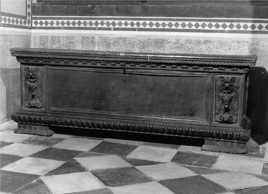 cassone, opera isolata - manifattura veneta (fine/inizio secc. XVI/ XVII)