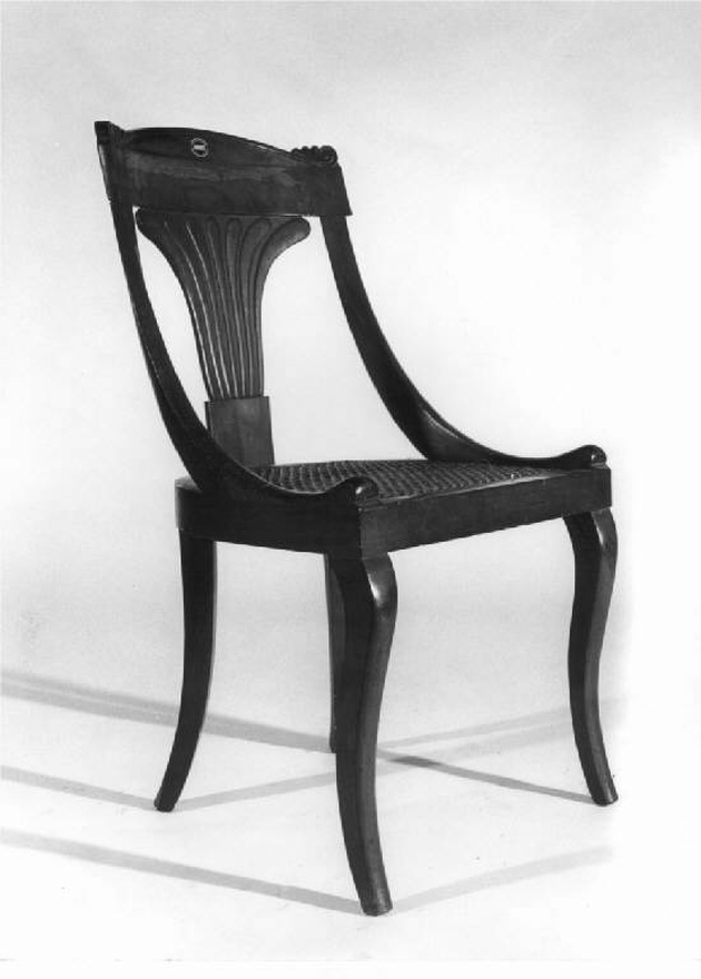 sedia, serie - manifattura lombarda (primo quarto sec. XIX)