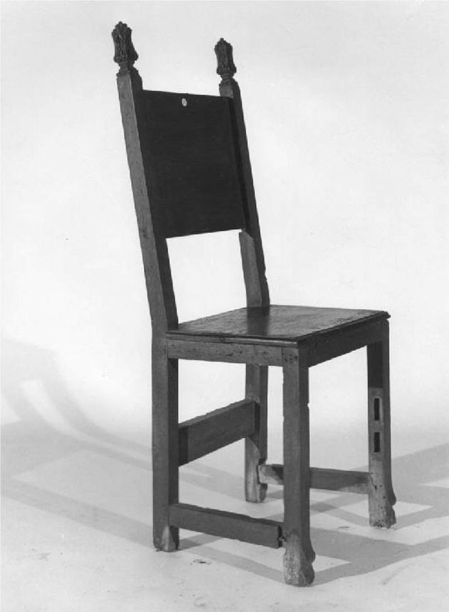 sedia - fratina, opera isolata - produzione Italia settentrionale (sec. XVII)