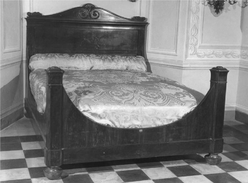 letto, opera isolata - manifattura lombarda (secondo quarto sec. XIX)