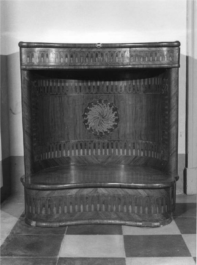 inginocchiatoio, opera isolata - manifattura lombarda (fine/inizio secc. XIX/ XX)