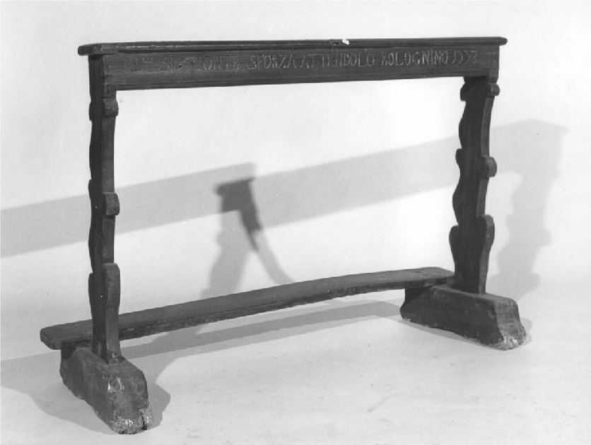 inginocchiatoio, opera isolata - manifattura lombarda (sec. XVIII)