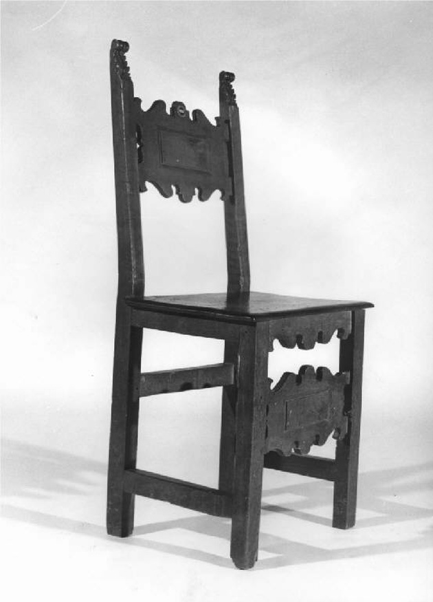 sedia - fratina, opera isolata - produzione Italia settentrionale (sec. XVII)