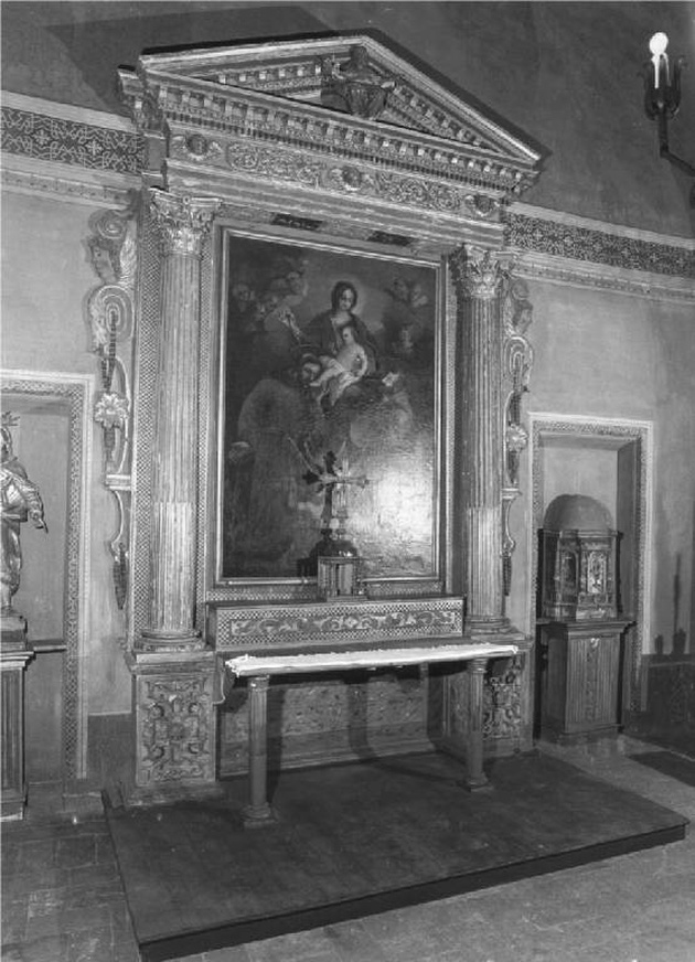 Madonna con bambino e Santi (dipinto, opera isolata) - produzione lombarda (inizio sec. XVII)