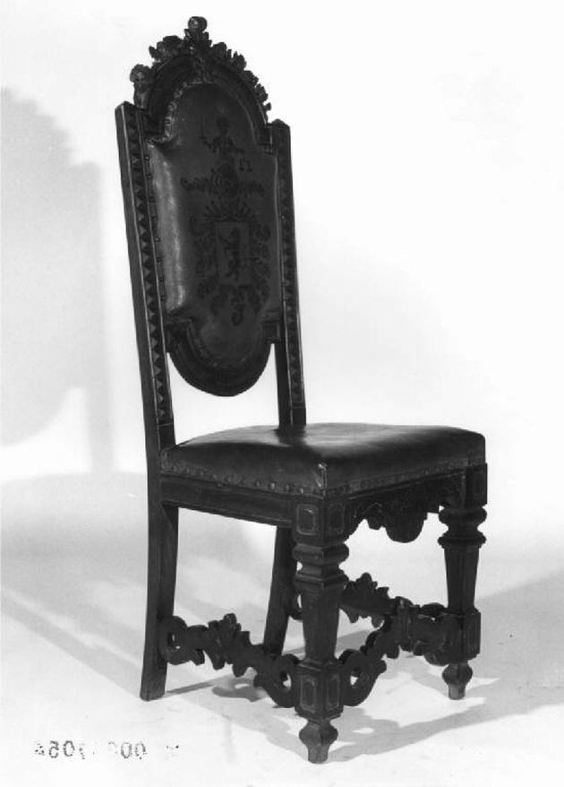 sedia, serie - manifattura lombarda (fine sec. XIX)