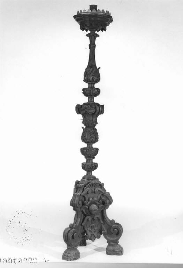 candelabro, opera isolata - manifattura lombarda (fine sec. XIX)