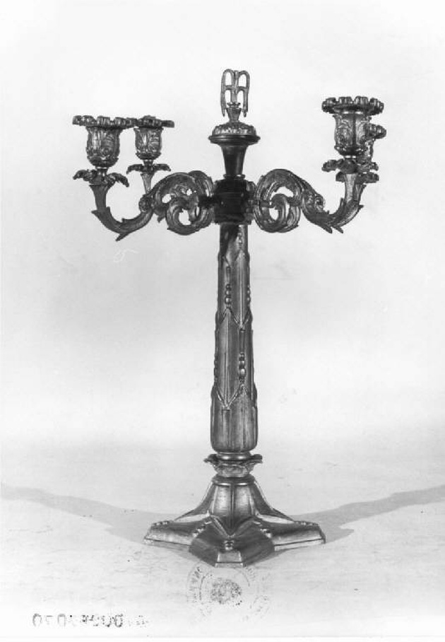 candelabro, serie - produzione lombarda (fine sec. XIX)
