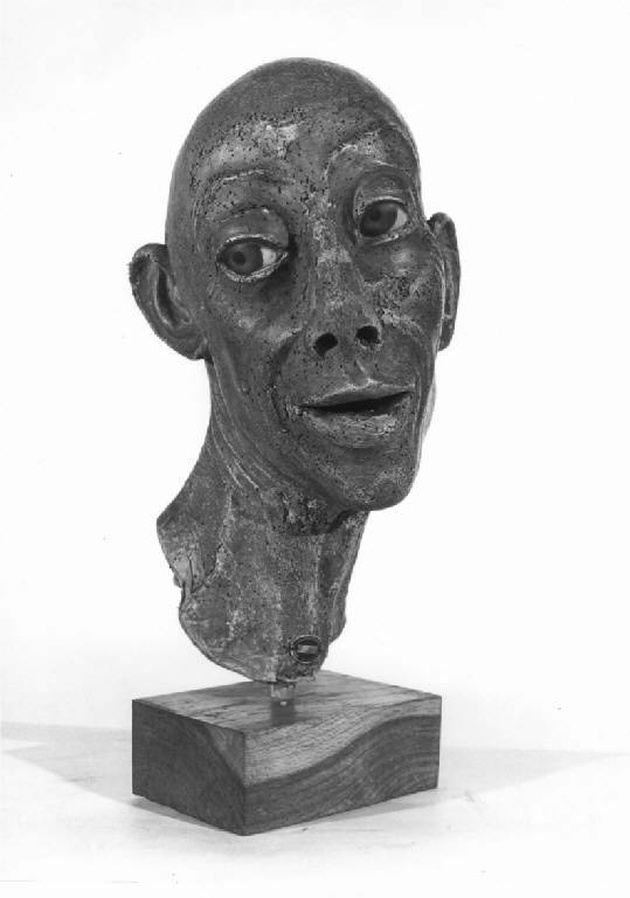 testa d'uomo (statua, opera isolata) - manifattura lombarda (fine/inizio secc. XVII/ XVIII)