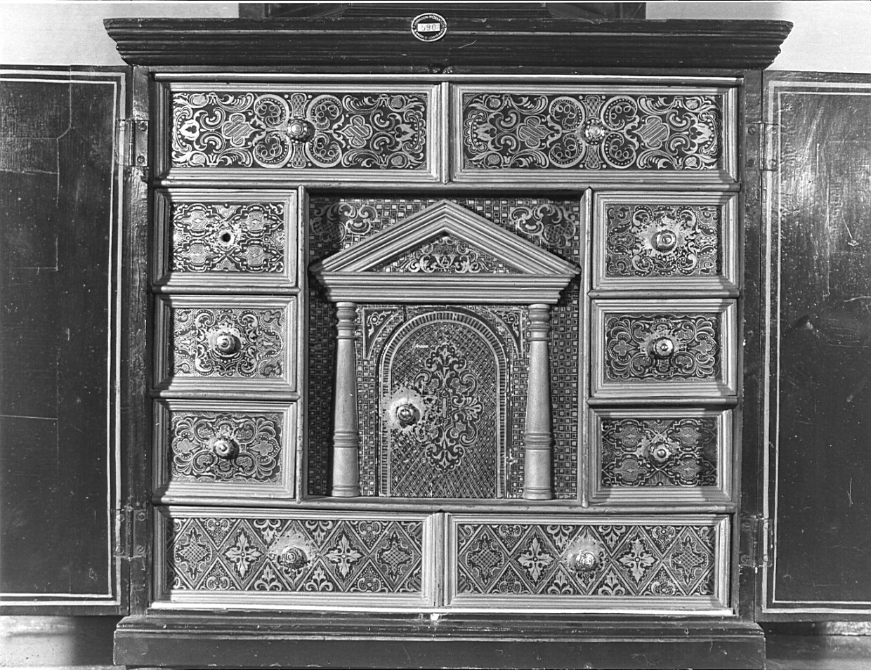 scrigno, opera isolata - manifattura lombarda (sec. XIX)