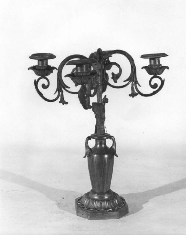 candelabro, serie - produzione lombarda (fine/inizio secc. XIX/ XX)