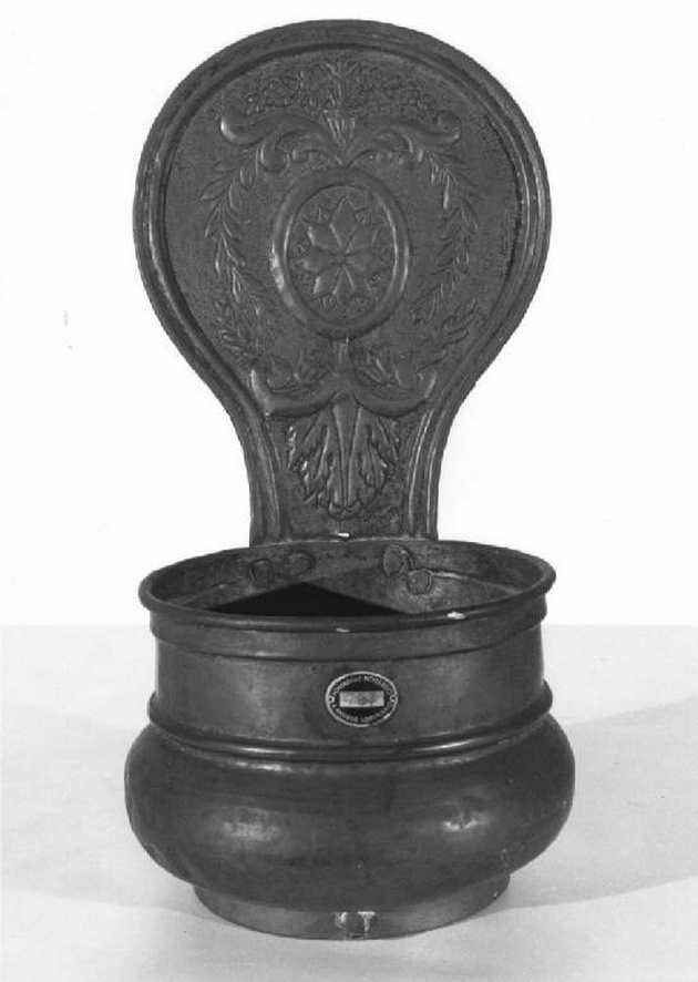 bacile portampolline, opera isolata - manifattura lombarda (fine sec. XVIII)