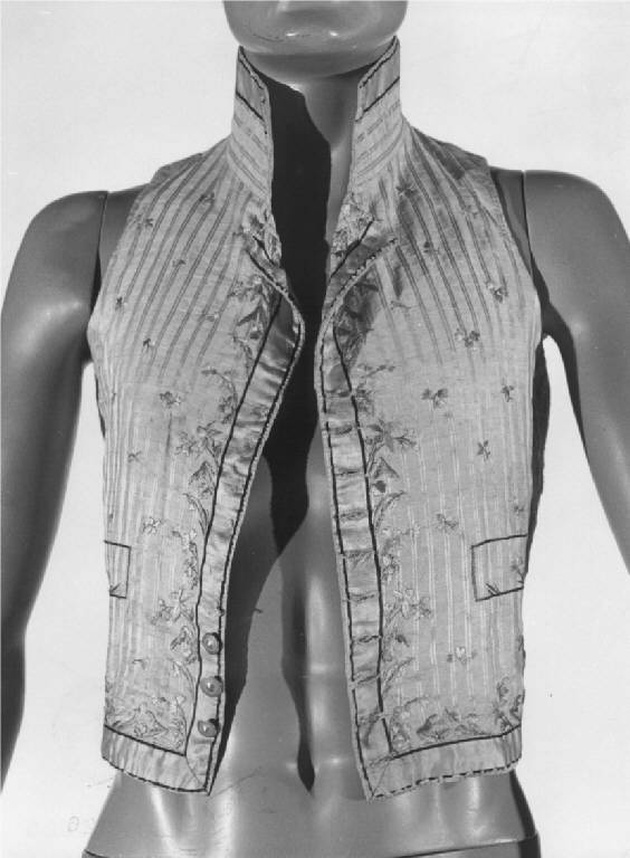 gilet, opera isolata - produzione lombarda (ultimo quarto sec. XVIII)