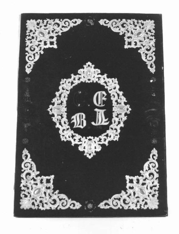 coperta di libro, opera isolata di Bozzolo Saverio (sec. XIX)