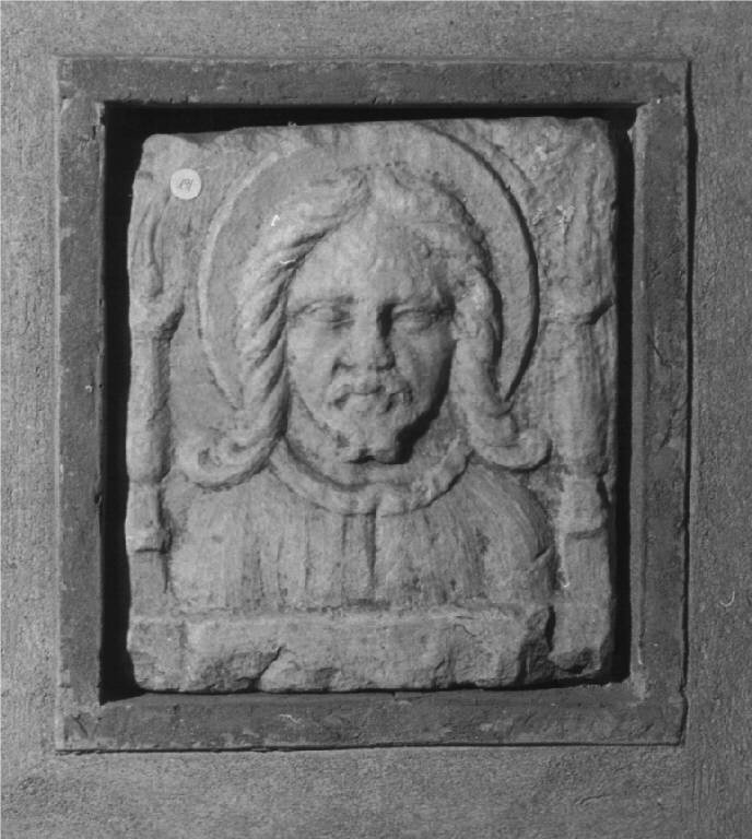 testa di Santo (rilievo, opera isolata) - ambito lombardo (sec. XVI)