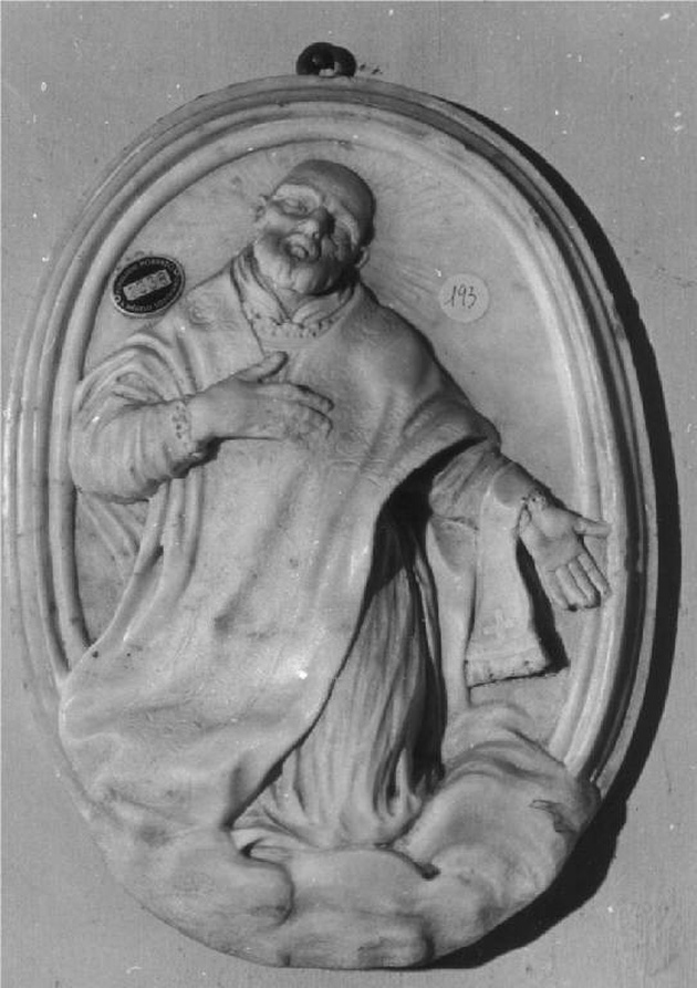 estasi di Santo (rilievo, frammento) - ambito lombardo (sec. XVII)