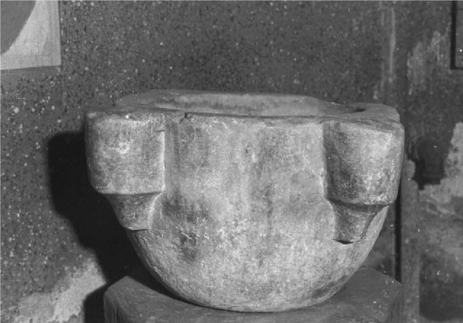 mortaio, opera isolata - produzione lombarda (sec. XV)