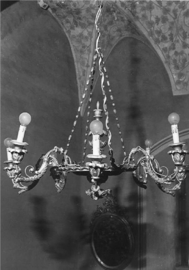 lampadario, opera isolata - produzione italiana (sec. XIX)