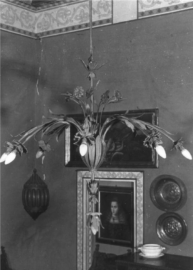 lampadario, opera isolata - produzione italiana (prima metà sec. XX)