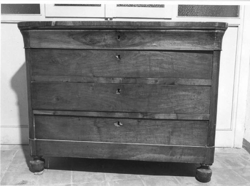 cassettone, opera isolata - manifattura lombarda (metà sec. XIX)