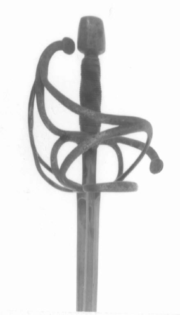 spada da lato, opera isolata - produzione Italia settentrionale (primo quarto sec. XVII)