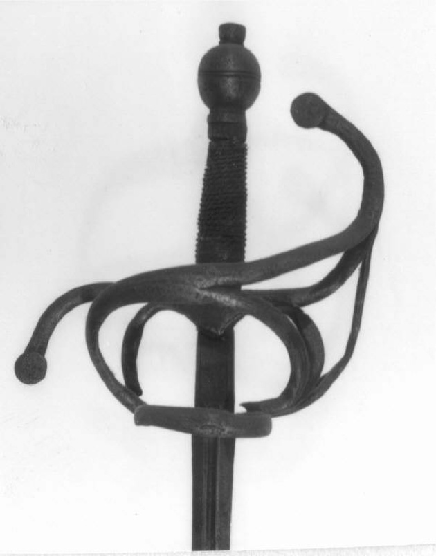 spada da lato, opera isolata - produzione europea (prima metà sec. XVII)