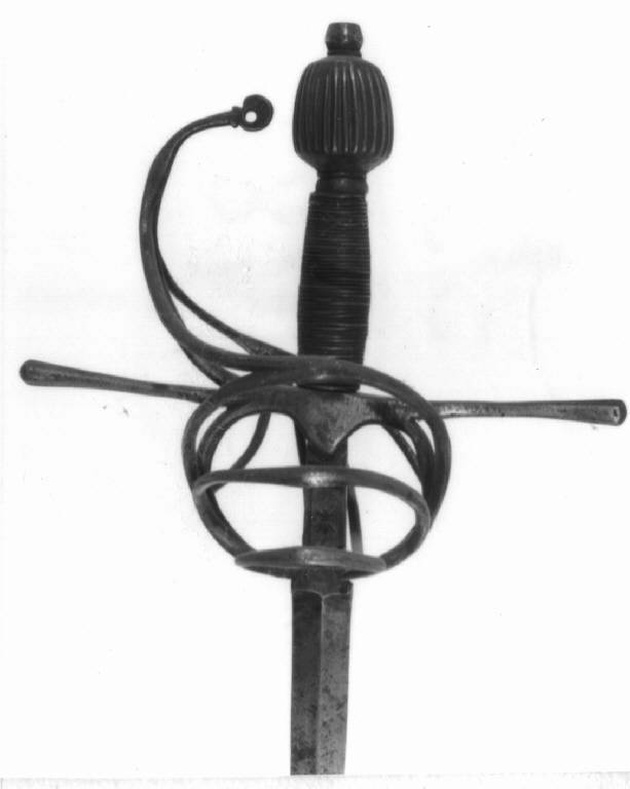spada da lato, opera isolata - produzione europea (secondo quarto sec. XVII)